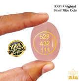 Original Rose Quartz Stone Zibu Coin